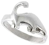 Sterling Silver Sauropoda Dinosaur Ring 15 mm (5/8 in.) long