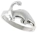 Sterling Silver Sauropoda Dinosaur Ring 15 mm (5/8 in.) long, size 7.5