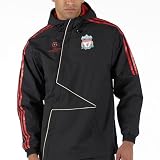 adidas Mens LFC UCL Hooded Jacket Away Black