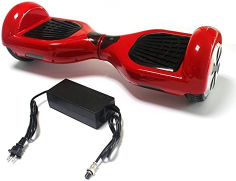 A-Lighting Auto Two-wheel Smart Self Balancing Scooters Drifting Board with LED Light Skateboard Electric Unicycle for Kids & Adults -Red