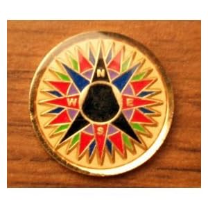 Click to read our review of Geocaching Coins: 20 Compass Rose Geocoin Geotokens Geocoins
