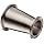 Parker Sanitary Tube Fitting, Stainless Steel 304, Concentric Reducer, 2" Tube OD x 1-1/2" Tube OD