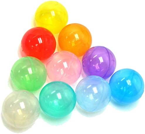 Soft Plastic Colorful Toy Great for Children's Play Tents, Playhouses or Ball Pits. 100 Pcs Non-toxic High Quality Plastic, BPA Free