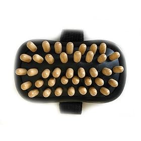 Hand Held Wooden Body Cellulite Massager w/ Hand Strap NEW