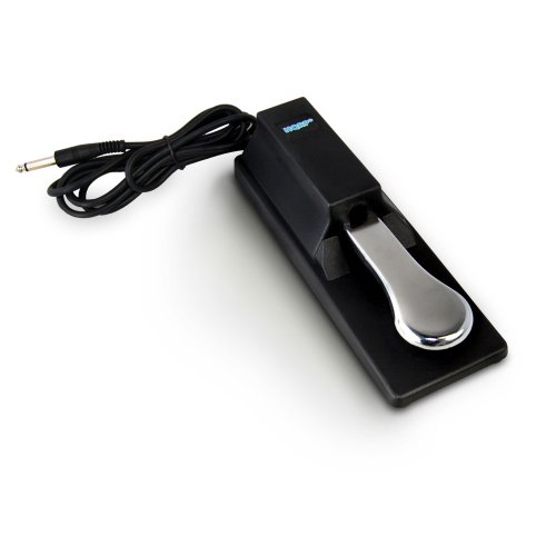 HQRP Sustain Pedal Piano Style compatible with Yamaha PSR-E333 / PSR-E423 / PSR-E433 / PSR-S650 Keyboards plus HQRP Coaster
