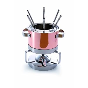 Mauviel M'Heritage Copper and Stainless Steel Fondue Set by Mauviel