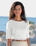 Pima Cotton Boat-neck Tee