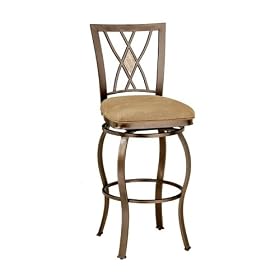 Click here to buy 30H Brookside Diamond Fossil Back Swivel Pub Bar Stool by visiondecor Furniture.