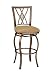 Bar Stool - Brookside Diamond Fossil Back Swivel Bar Stool - Hillsdale Furniture - 4815-831
