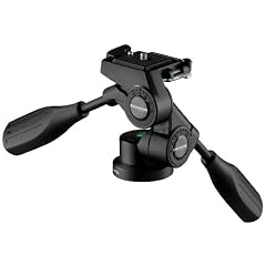 Cullmann CROSS CW30 Aluminium 3-Wege-Kopf inkl. Schnellkupplungseinheit (419g, 6kg Tragekraft, 8,5cm H�he, 3 Skalen)