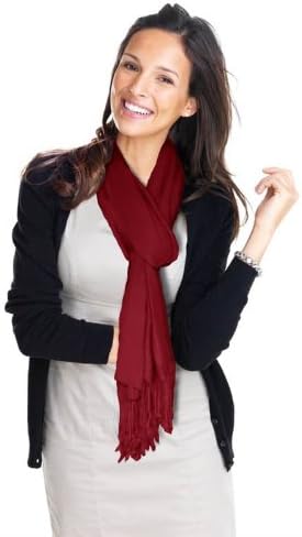 Dabung Women's Lauren Solid Color Stunning Pashmina Wrap Shawl