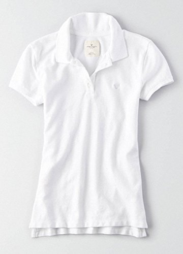 (アメリカンイーグル) AmericanEagle AEO WOMAN Short Sleeve Polo AEOレディースシャツ半袖ポロシャツ 黑 灰 白 Olive サマーバーガンディー ネイビー色 [並行輸入品]