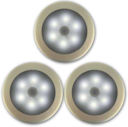 ADX Decorative Battery Powered Wireless Motion Sensing LED Stick Anywhere Light, 3-Pack, white by ADX