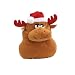 Grriggles Plush Holiday Grunter Dog Toy, Reindeer, 11-1/4-Inch