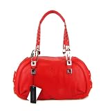 41uM V3uHSL. SL160  BARBARA MILANO Italian Red Leather Designer Handbag Shoulder Bag