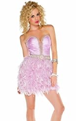 Short Chiffon/Taffeta/Tulle Applique Crystal Lace Beaded Feathers Crystals Prom Dress 