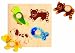 Jumbo D53016 - Holzpuzzle Haustiere, 4 Teile