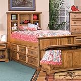 Kush Furniture 4034 Big Sur Pine Twin Captain Bed in Pine Finish