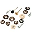 15 Cup Wheel Brush Mandrel Metal Polishing Rotary Tools