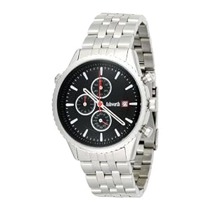 Ashworth Mens ASG035 Chronograph Black Dial Stainless Steel Watch by Ashworth