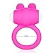 ZIOOER Fetish Penis Ring Vibrating Mini Silicone Rabbit Cock Ring Stimulator Sex Toy