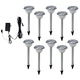 Buy Brinkmann 828-0302-T-10PK Stainless-Steel LED Low-Voltage Path-Light Kit, 10 Pack by Brinkmann