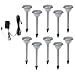 Brinkmann 828-0302-T-10PK Stainless Steel Path Light LED Low Voltage Kit, 10 Pack