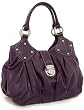 Oversized Pushlock Hobo - Black or Purple