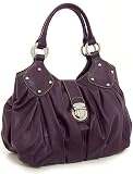 Oversized Pushlock Hobo - Black or Purple