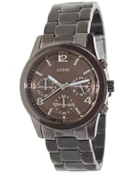 GUESS Womens U14506L1  Chronograph Bronze Tone Stainless Steel Watch