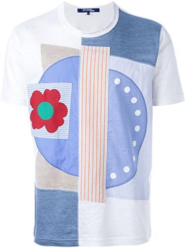 JUNYA WATANABE MEN'S WQT0270511 MULTICOLOR COTTON T-SHIRT