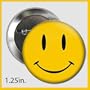 Smiley Face Button ~ Pin ~ Badge Clean ~1.25 inches Diameter