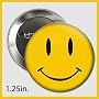 Smiley Face Button ~ Pin ~ Comedian's Badge Clean ~1.25 inches Diameter