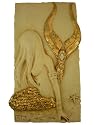 Mermaid Contemporary Wall Art Plaque - Bathroom Decor by Garry White