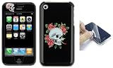 Skull #2 Designer Snap-On Case Cover with Screen Protector Shield ALL for Apple iPhone 4gb 8gb 16gb 1st Generation ONLY (iPhone NOT included)