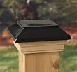 4x4 Victoria Black Plateau Post Cap [CAPITOL CITY LUMBER]