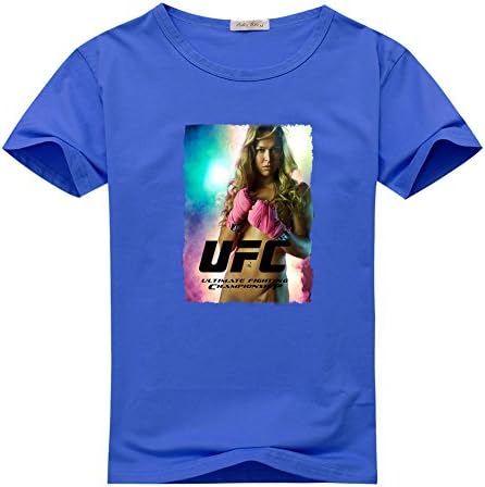 Shanshan Chen Womens T-shirts UFC Ronda Rousey Navy Blue Size M
