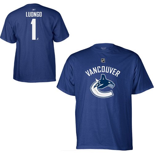 Vancouver Canucks Roberto Luongo Reebok Youth Jersey T-Shirt (Yth XL)