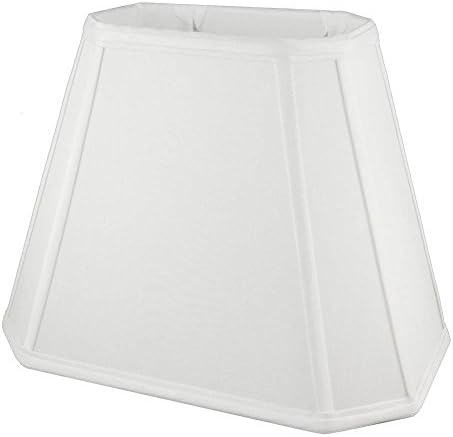 Fabric Lampshade in White (18 in. Diam x 14 in. H)