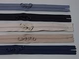 YKK　ビスロンN４　頭合わせカバンファスナー止　５８０　黒　６０ｃｍ 黒留