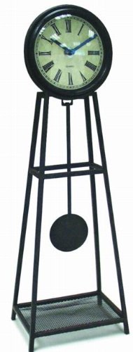 Kitchen: Infinity Instruments The Sage   Wrought Iron Pendulum Table Clock