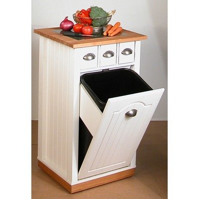 Venture Horizon Granite Top Butcher Block Bin 4123