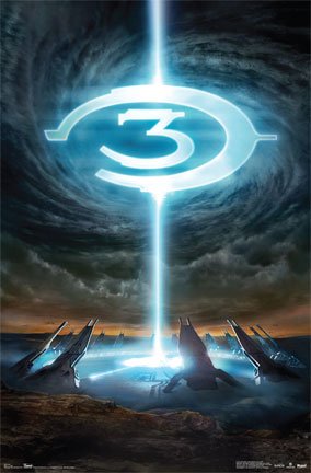 Halo 3 (Logo) Art Poster Print - 24