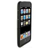 (Black) Mivizu iPod Touch 2nd Gen 3rd Gen hard rubber skin case cover for iPod Touch 3rd Generation 8GB, 16GB, 32GB, 64GB with screen protector
