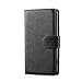 32nd® Book wallet PU leather case cover for Sony Xperia M4 Aqua mobile phone - Black