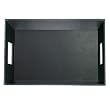 Faux Leather Serving Tray - Black