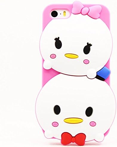 iPhone 6 Plus Case, Maxbomi - 3D Cute Cartoon Donald Duck and Daisy Duck Soft Silicone Rubber Protective Skin Protector Back Case Cover for iPhone 6 Plus (5.5 inch)