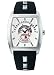 Police High Score gents black PU strap with silver dial watch