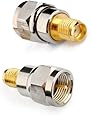 RF coaxial coax adapter SMA female to F male