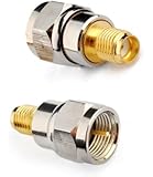 RF coaxial coax adapter SMA female to F male